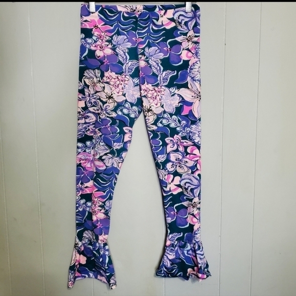 Lilly Pulitzer Vanya leggings girls Flare sz XL - Picture 3 of 8